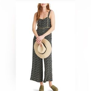 Madewell floral jumpsuit